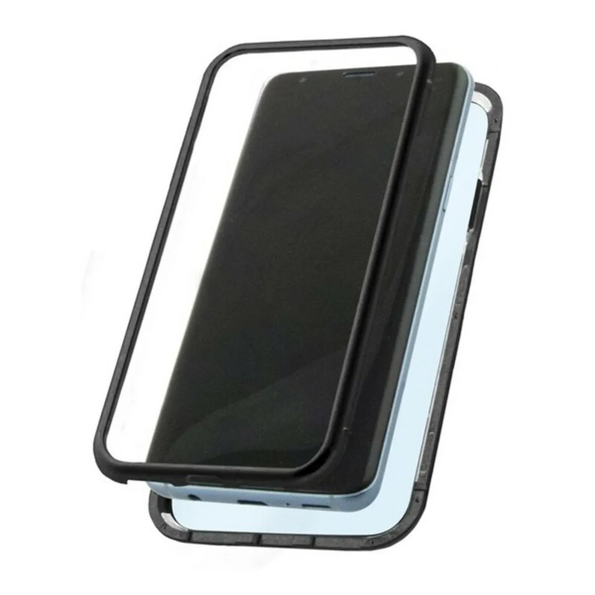 Custodia per Cellulare Samsung Galaxy S9+ KSIX 1 Nero Trasparente Samsung