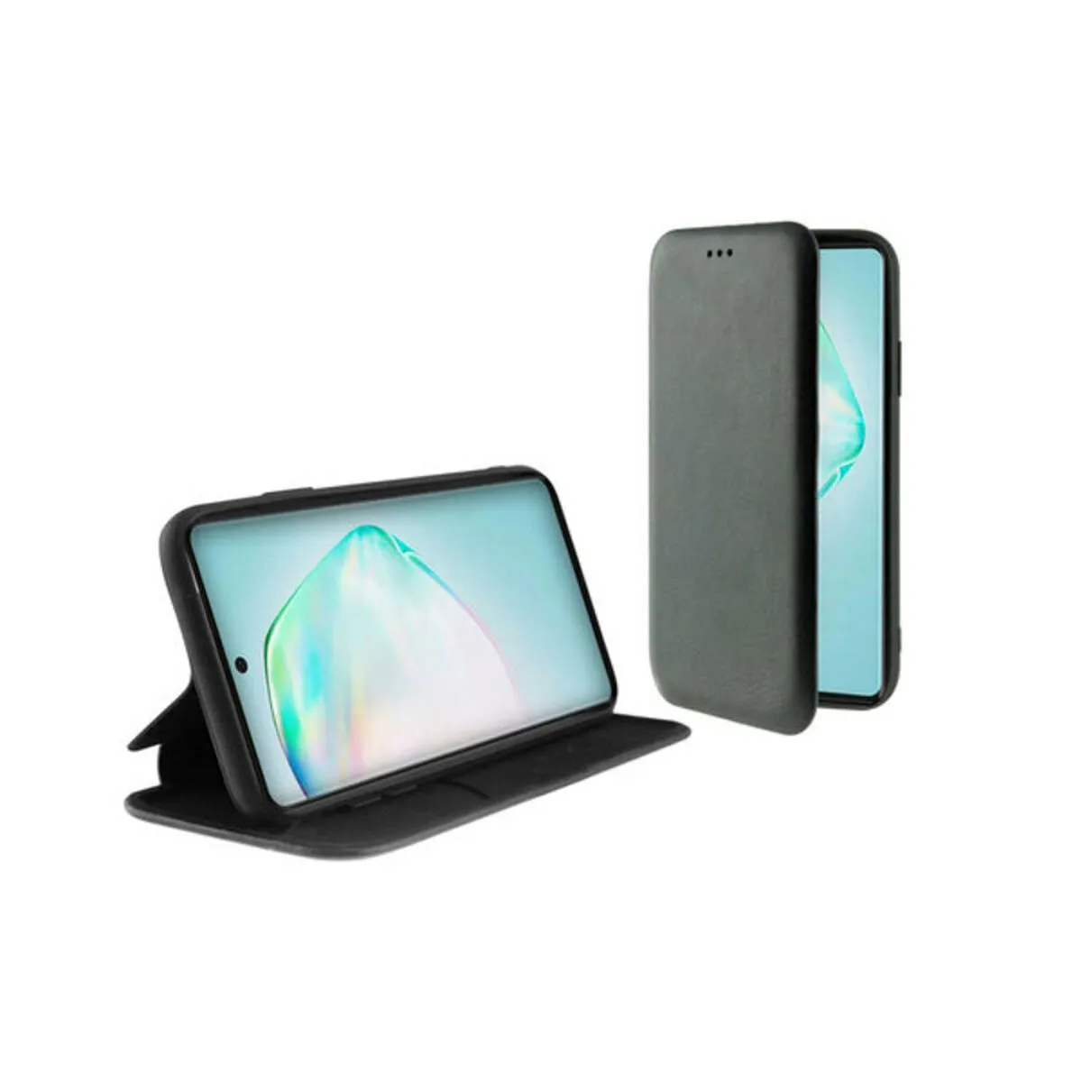 Custodia Folio per Cellulare Samsung Galaxy A91/S10 Lite KSIX TPU Nero