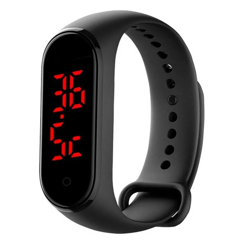 Orologi Sportivi Contact Thermometer 0,96" 90 mAh Bluetooth Nero