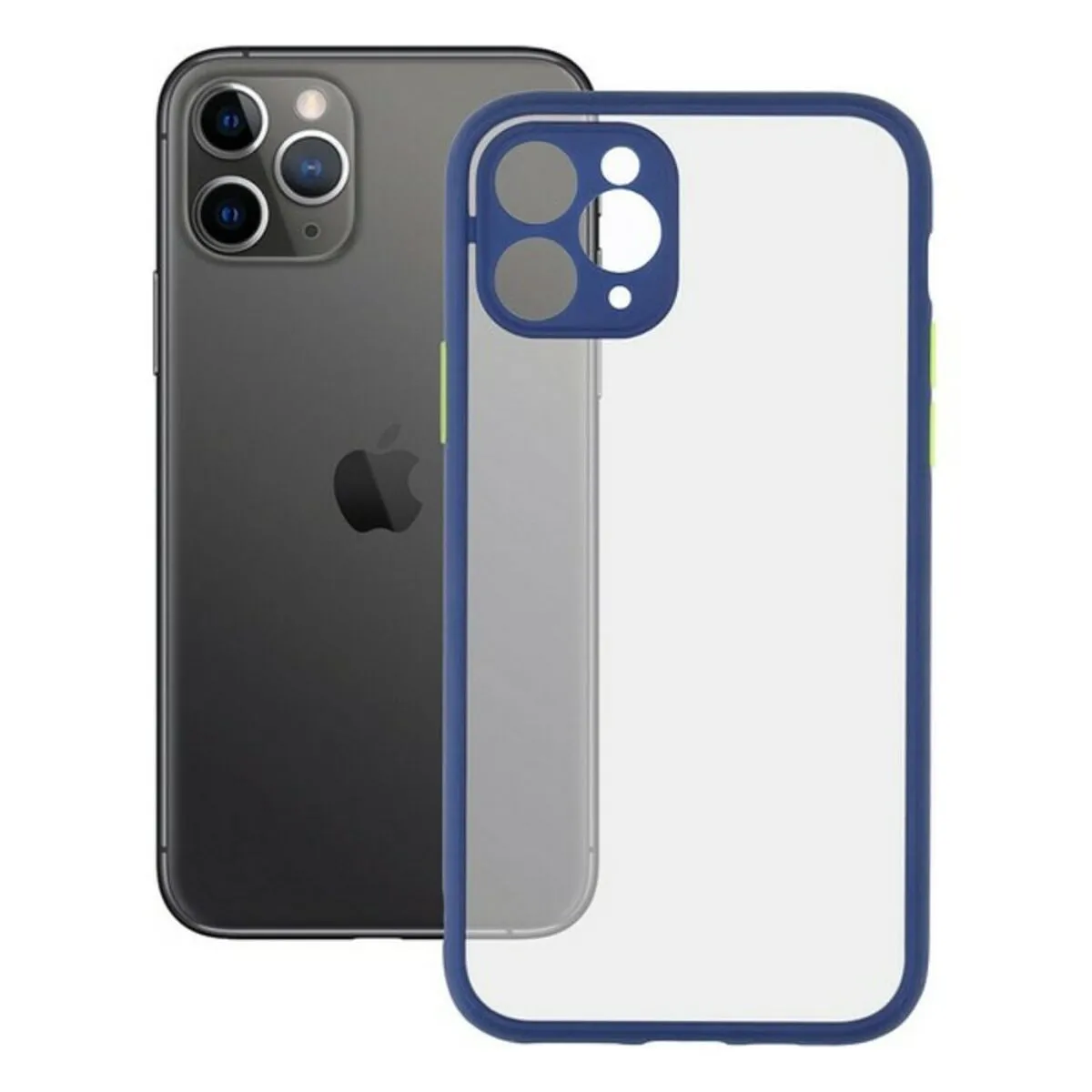 Custodia per Cellulare iPhone 11 Pro KSIX Duo Soft Azzurro