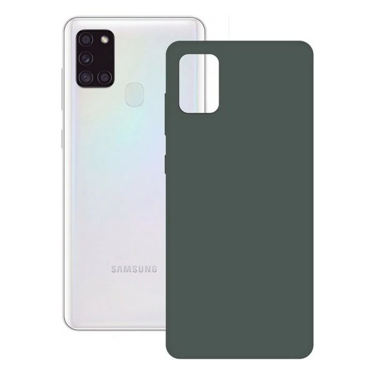 Custodia per Cellulare Samsung Galaxy A21s KSIX Silk Verde