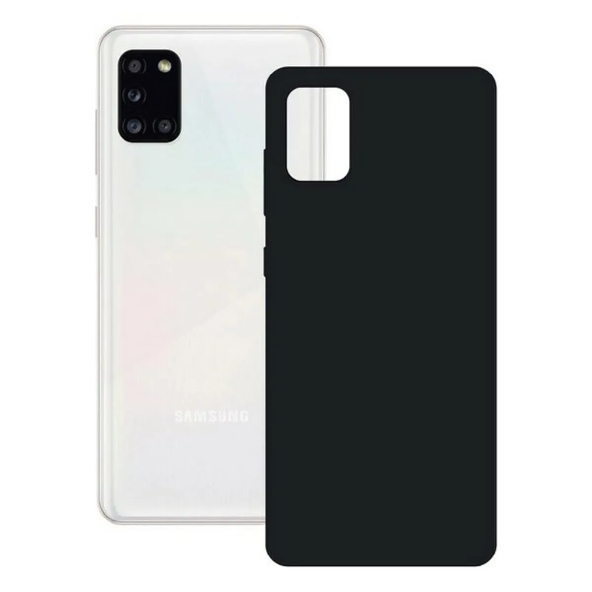 Custodia per Cellulare Samsung Galaxy A31 KSIX Silk Nero Samsung