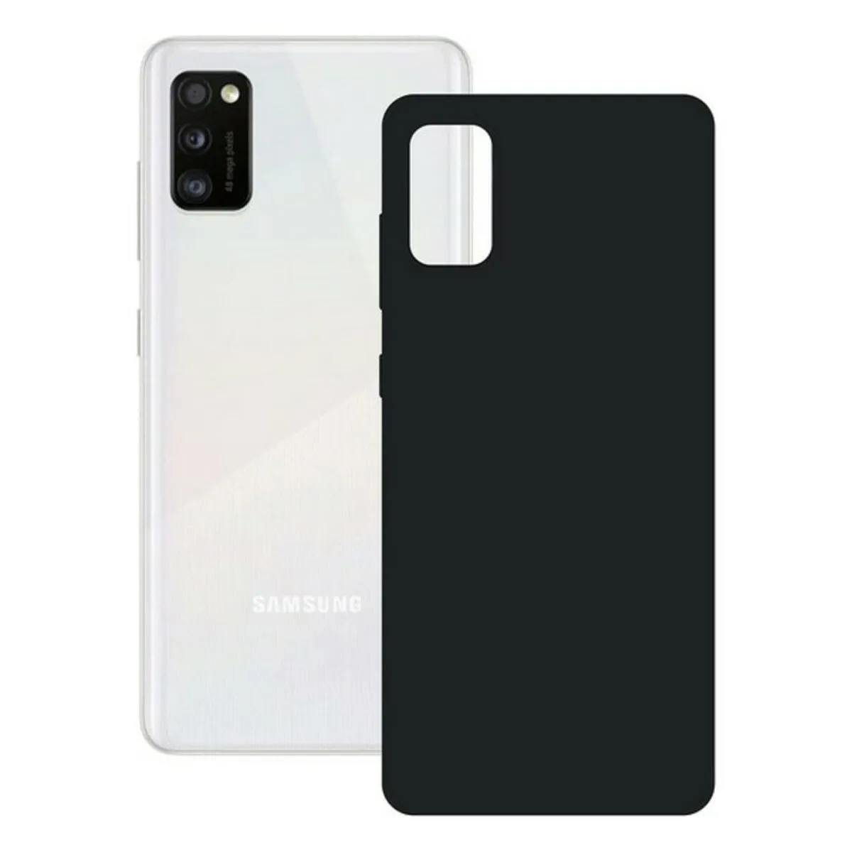 Custodia per Cellulare Samsung Galaxy A41 KSIX Silk Nero