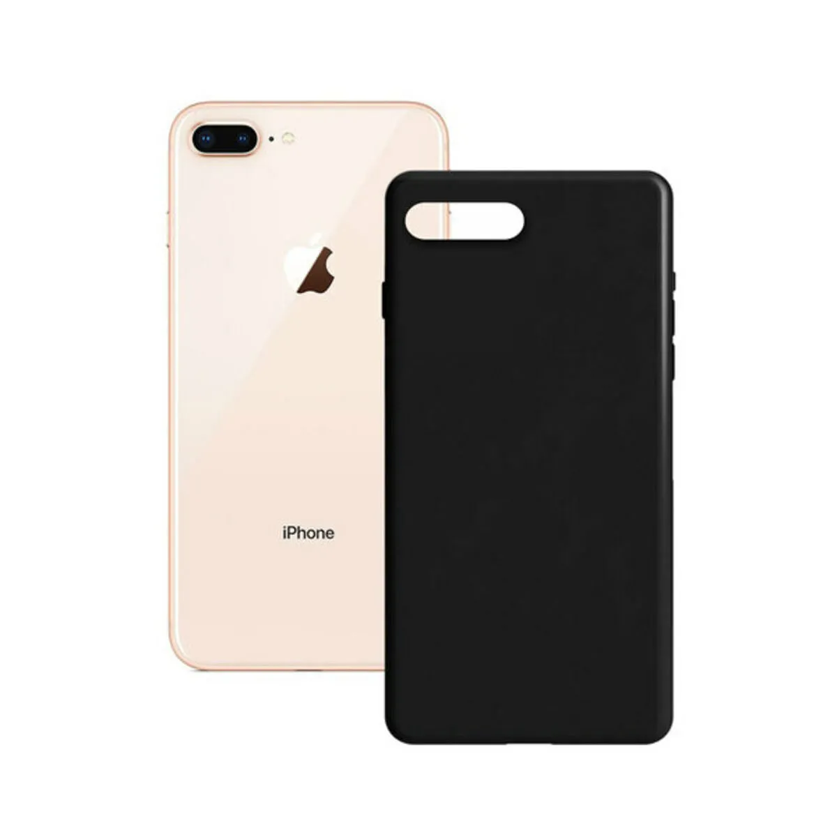 Custodia per Cellulare IPHONE SE 2020 KSIX Nero Rigida iPhone SE