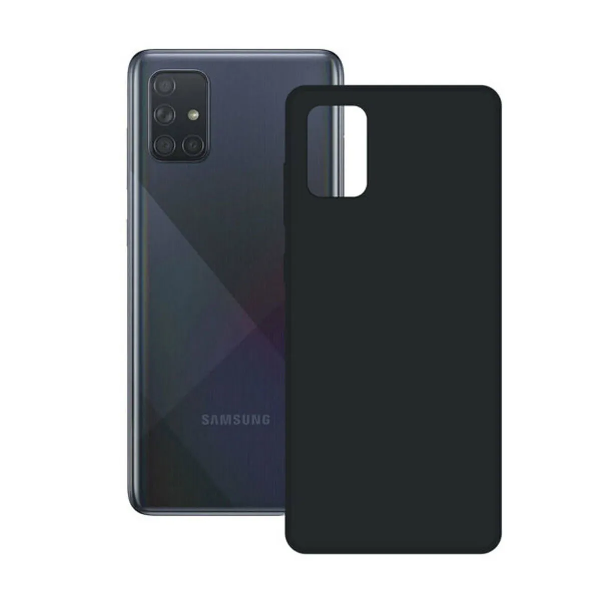 Custodia per Cellulare SAMSUNG GALAXY A71 KSIX Nero Rigida Samsung