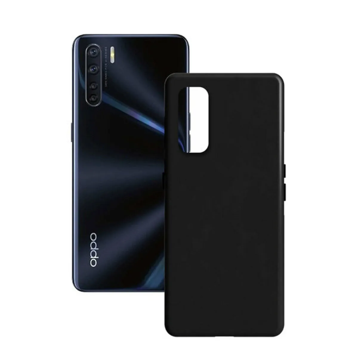 Custodia per Cellulare Oppo A91 KSIX Nero Rigida OPPO