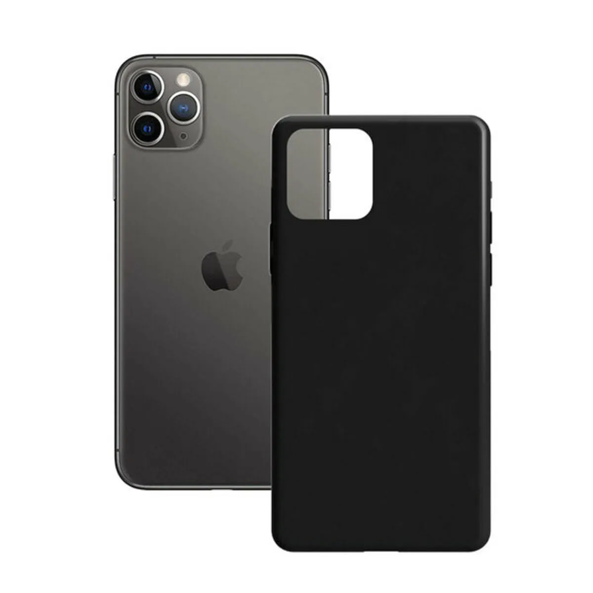 Custodia per Cellulare iPhone 11 Pro Max Contact Silk TPU Nero