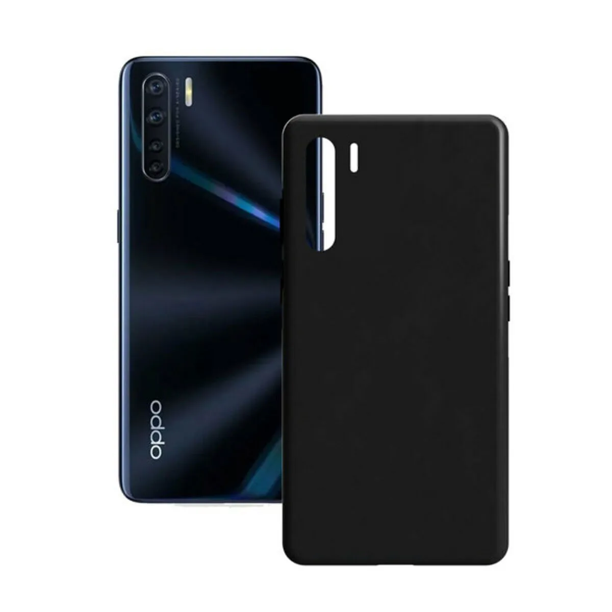 Custodia per Cellulare Oppo A91 Contact Silk TPU Nero