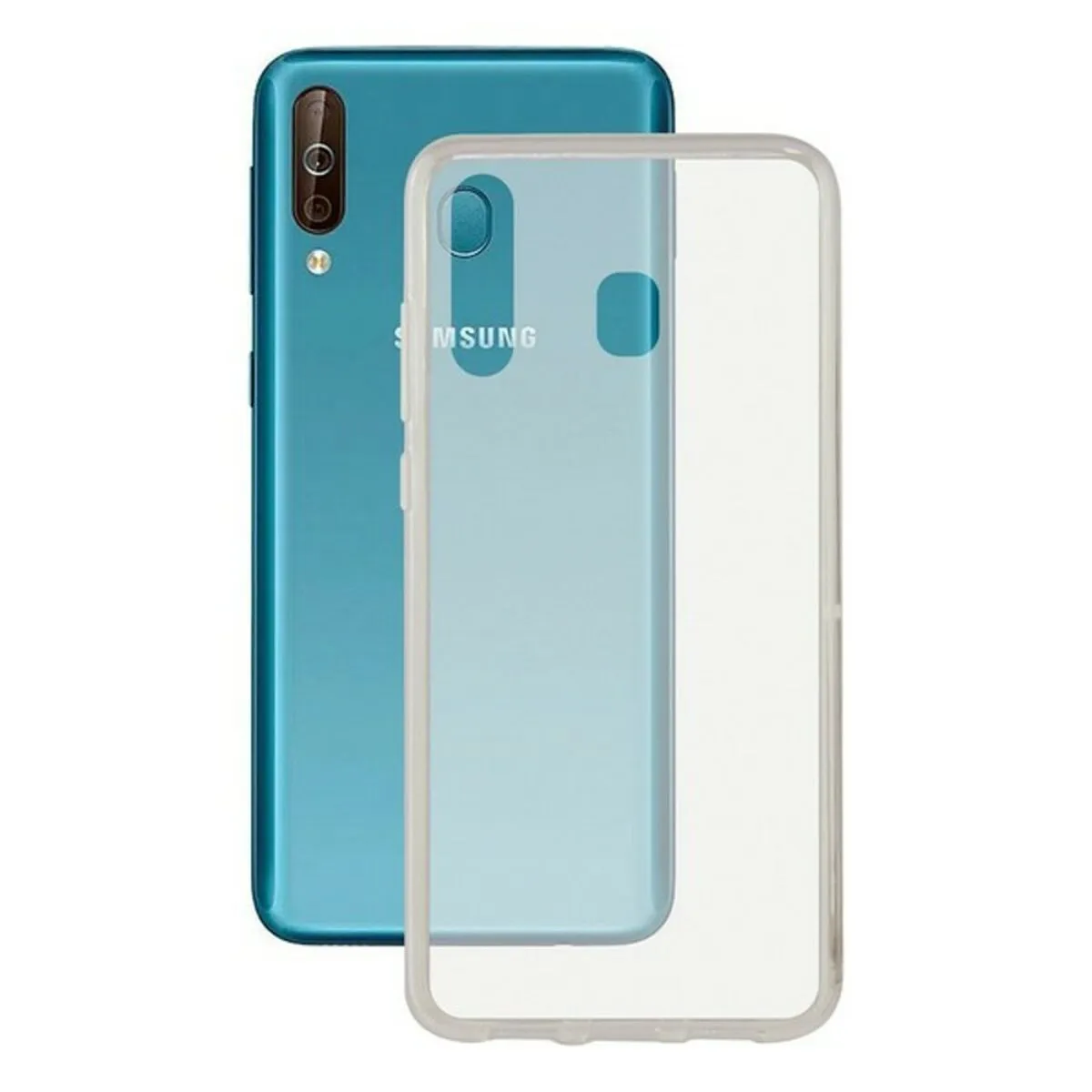 Custodia per Cellulare Samsung Galaxy A40s KSIX Flex TPU Trasparente