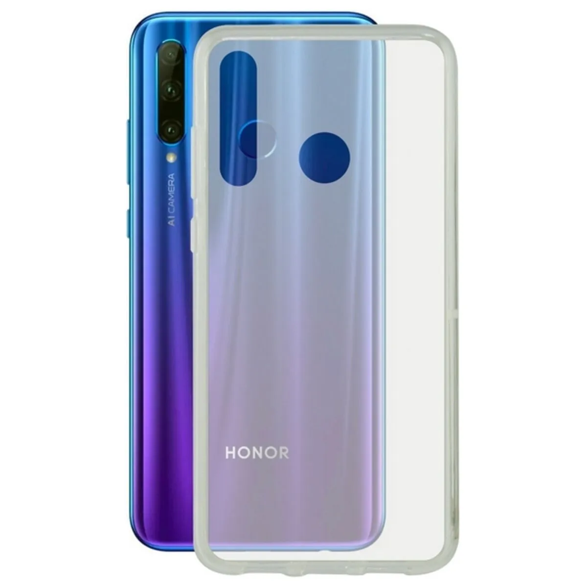 Custodia per Cellulare Honor 20 Lite KSIX Flex Trasparente