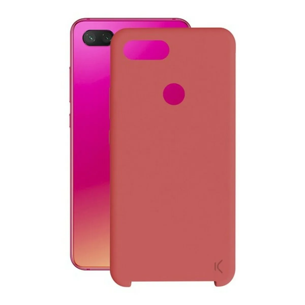 Custodia per Cellulare Xiaomi Mi 8 Lite KSIX Soft Rosso