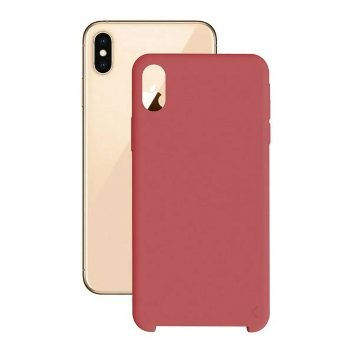 Custodia per Cellulare iPhone XS Max KSIX Soft Rosso