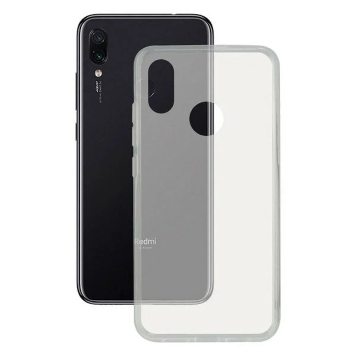 Custodia per Cellulare Xiaomi Redmi Note 7 KSIX Flex Trasparente