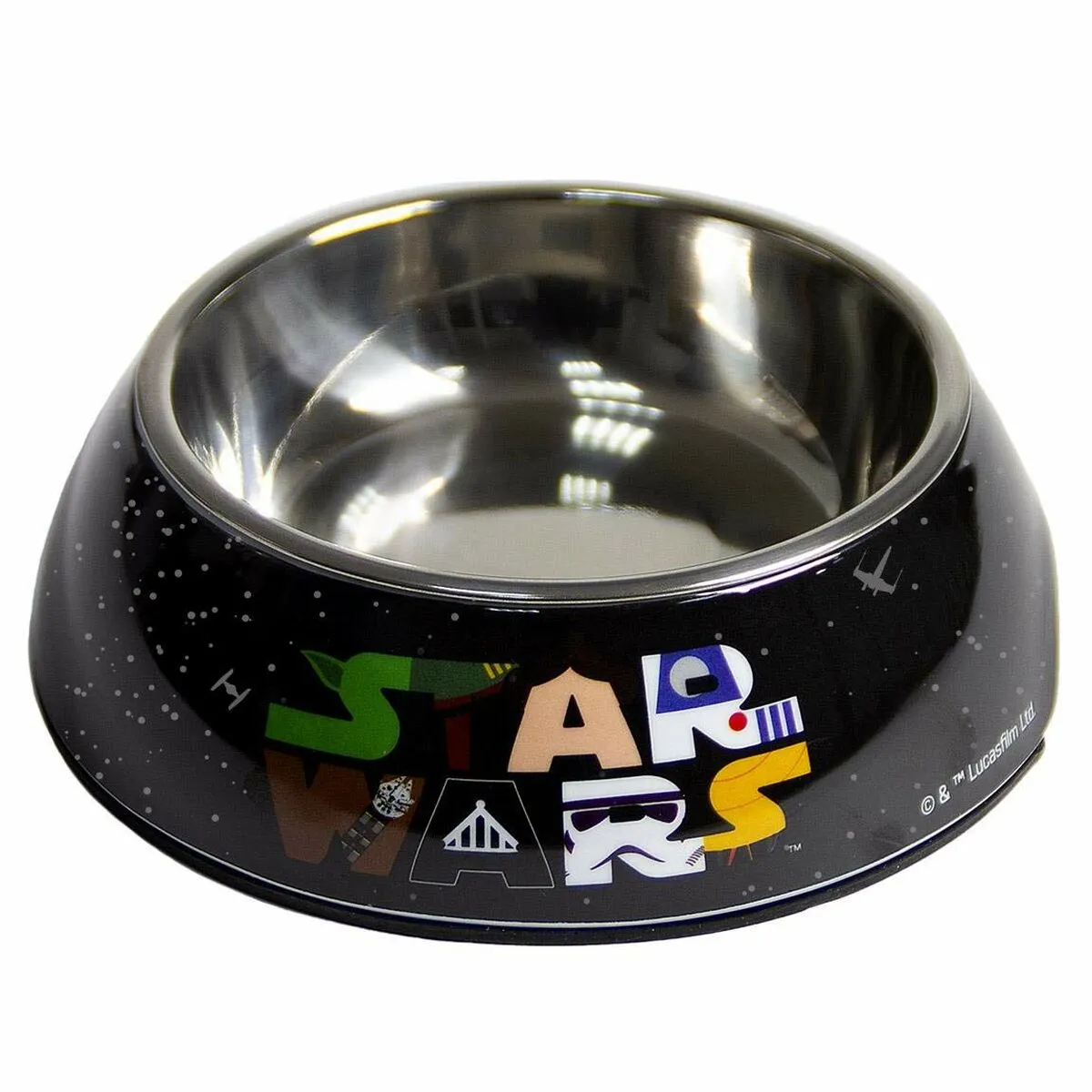 Ciotola per cani Star Wars Melammina 180 ml Nero Metallo