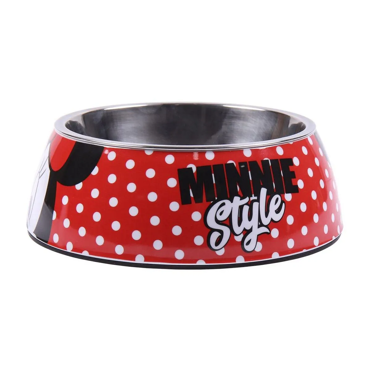 Ciotola per cani Minnie Mouse Rosso Melammina 180 ml Nero Metallo