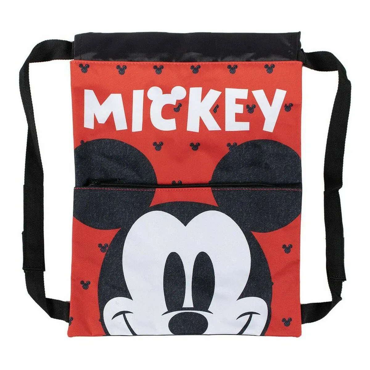 Zaino a Sacca per Bambini Mickey Mouse Rosso (27 x 33 x 1 cm)