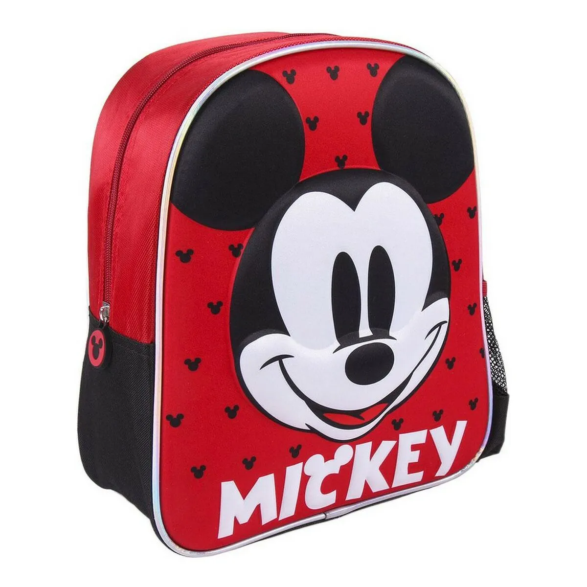 Zaino Scuola 3D Mickey Mouse Rosso (25 x 31 x 10 cm)