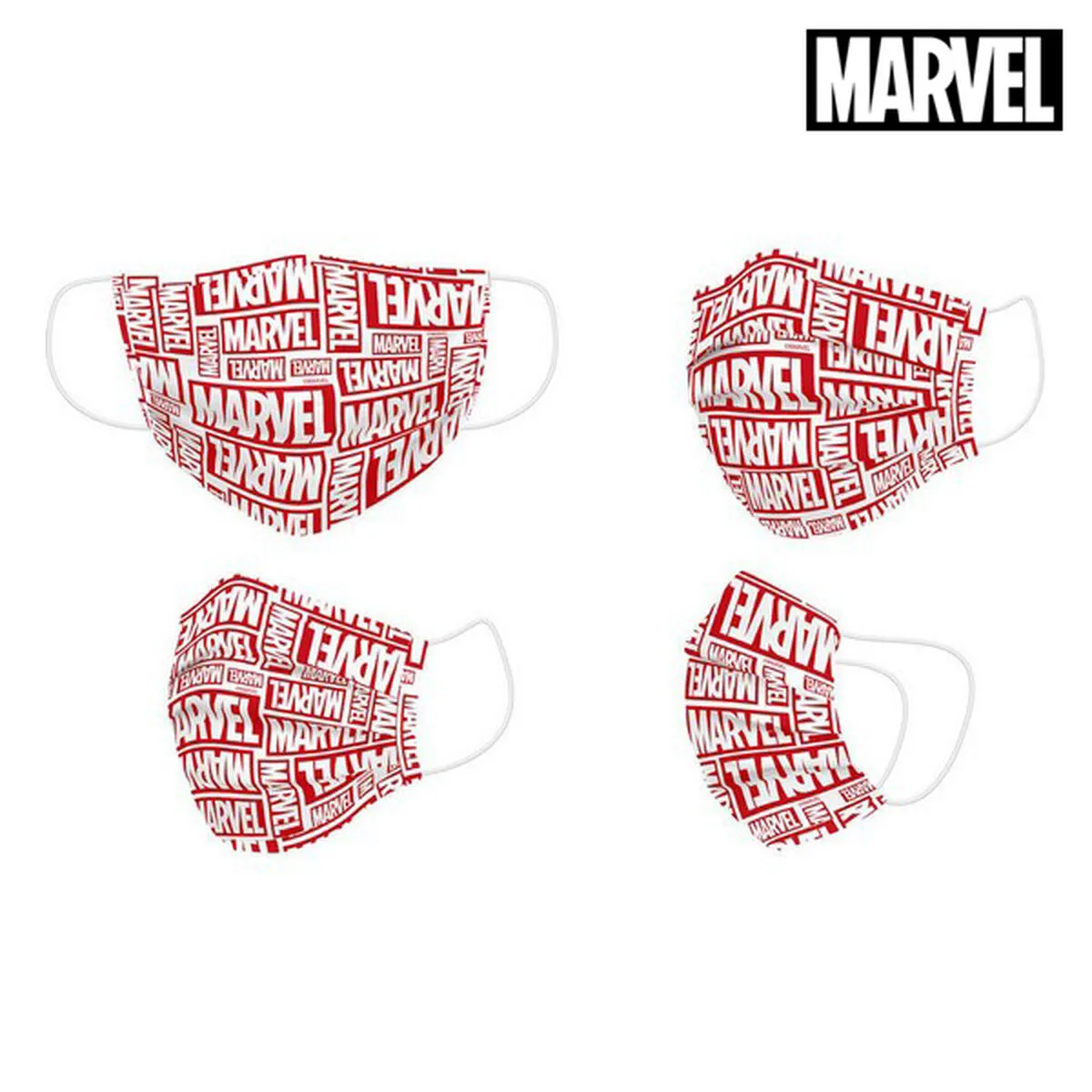 Mascherina Igienica Marvel + 11 Anni Rosso