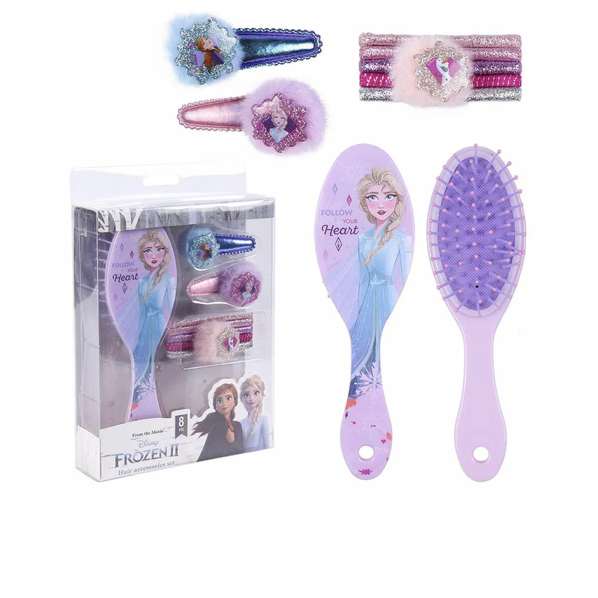 Set Prodotti per capelli da Bambino Princesses Disney Frozen (8 Pezzi)