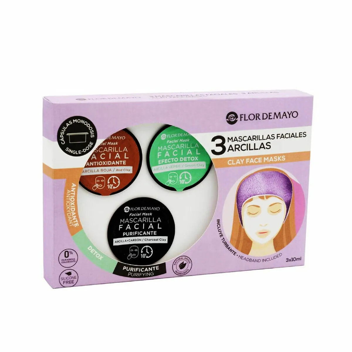 Set Cosmetica Unisex Flor de Mayo Maschera Viso (3 pcs)