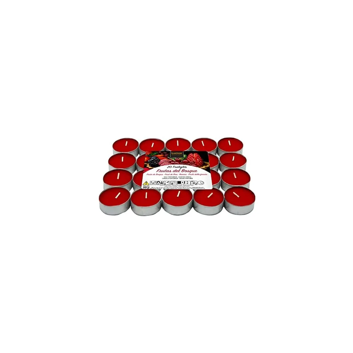 Candele profumate Lumar Mini Frutas del Bosque (20 uds)