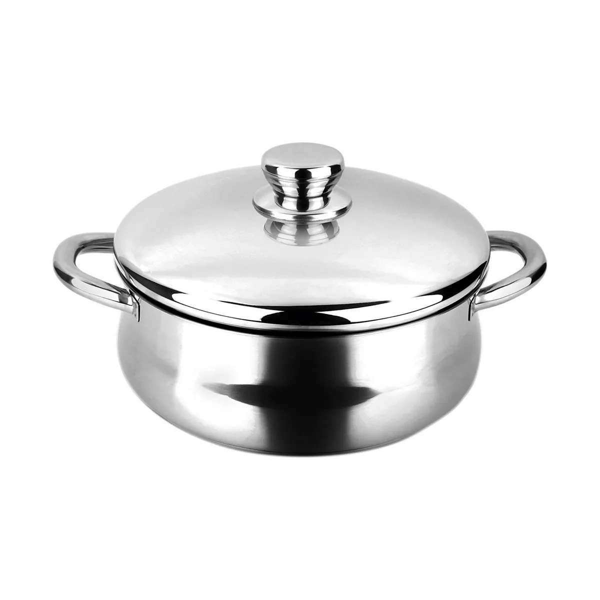 Casseruola con coperchio FAGOR Silverinox Acciaio inossidabile 18/10 Cromato (Ø 24 cm)