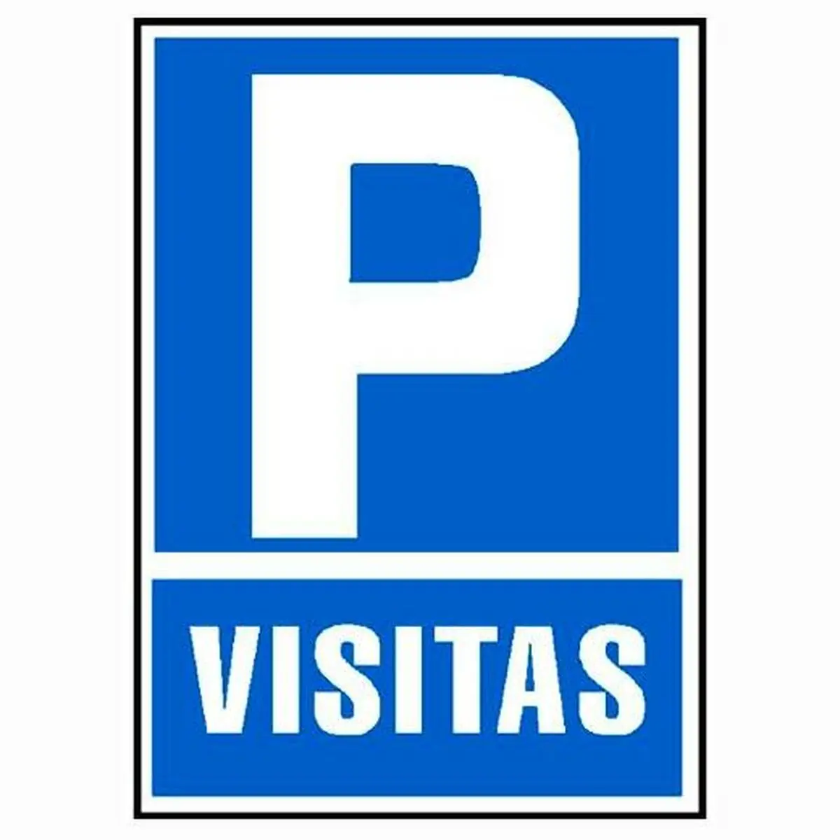 Insegna Archivo 2000 "PARKING VISITAS" PVC 210 x 297 mm