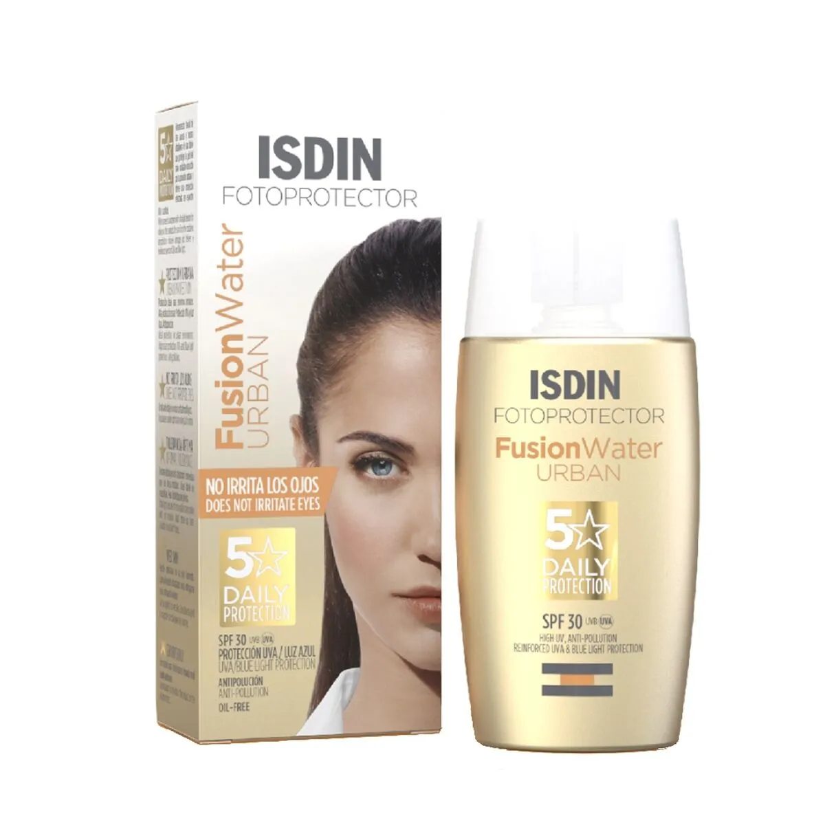 Protezione Solare Viso Isdin Fusion Water Urban Spf 30 50 ml