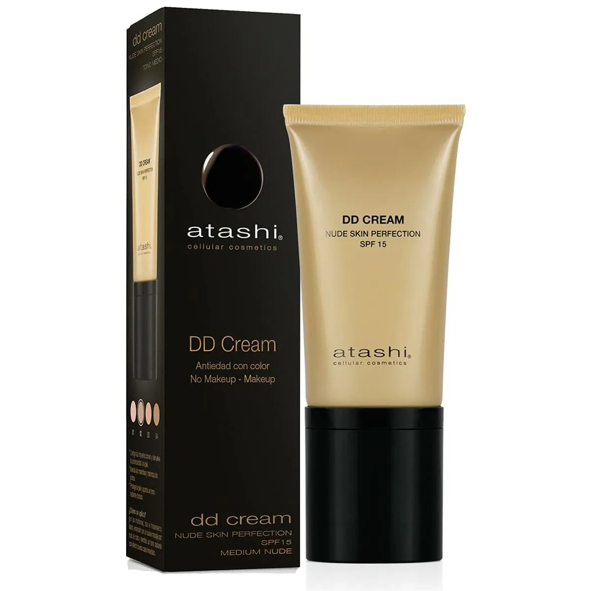 Protezione Solare Colorata Atashi Celullar Cosmetic Spf 15 DD Crema 50 ml Medio