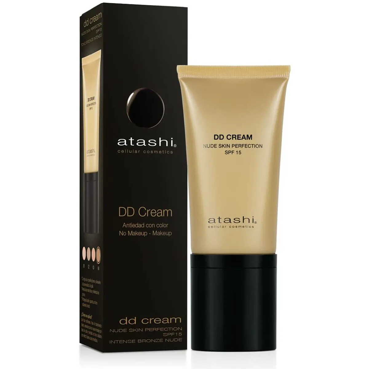 Protezione Solare Colorata Atashi Celullar Cosmetic Spf 15 DD Crema Bronce intenso 50 ml