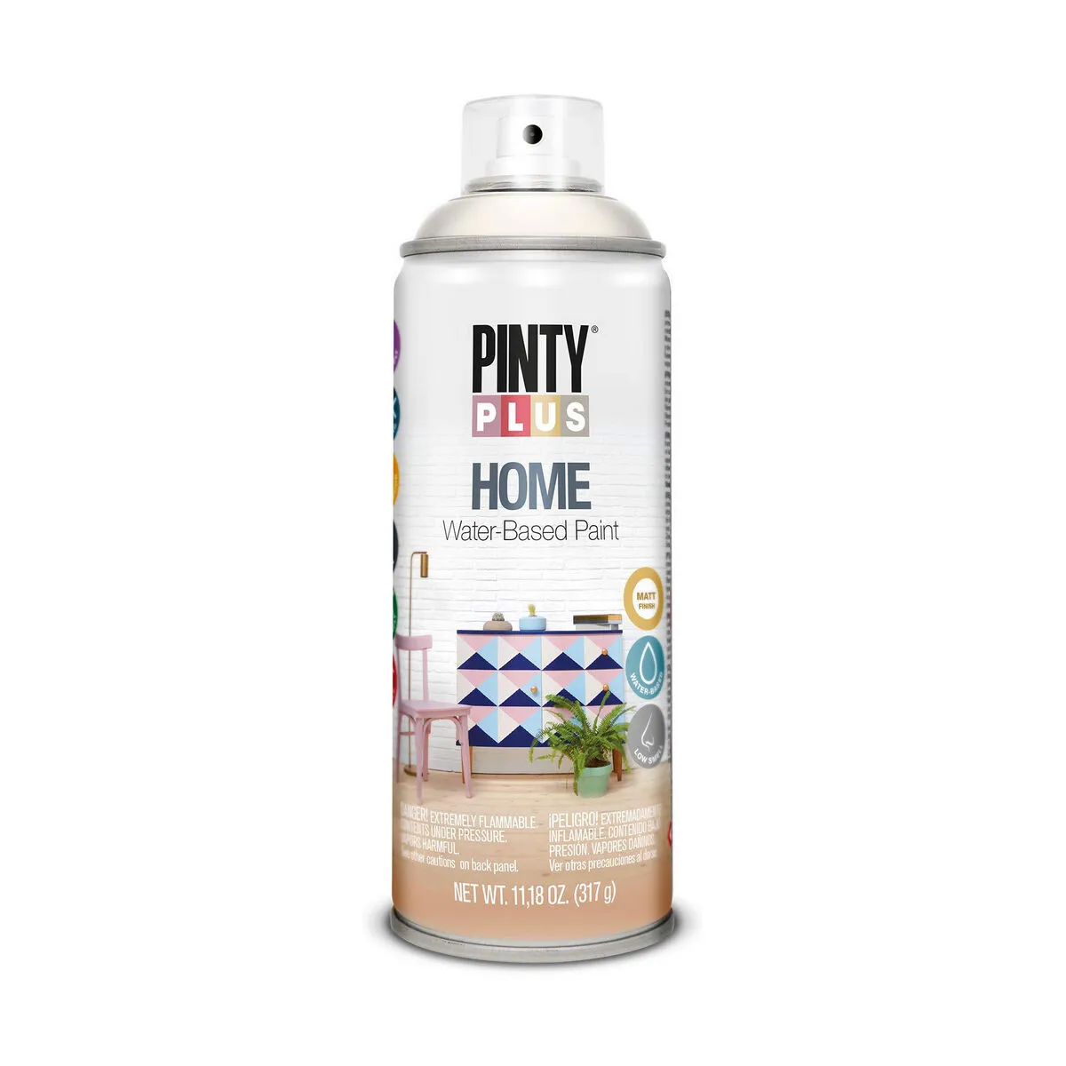 Vernice spray Pintyplus Home HM113 400 ml White Linen