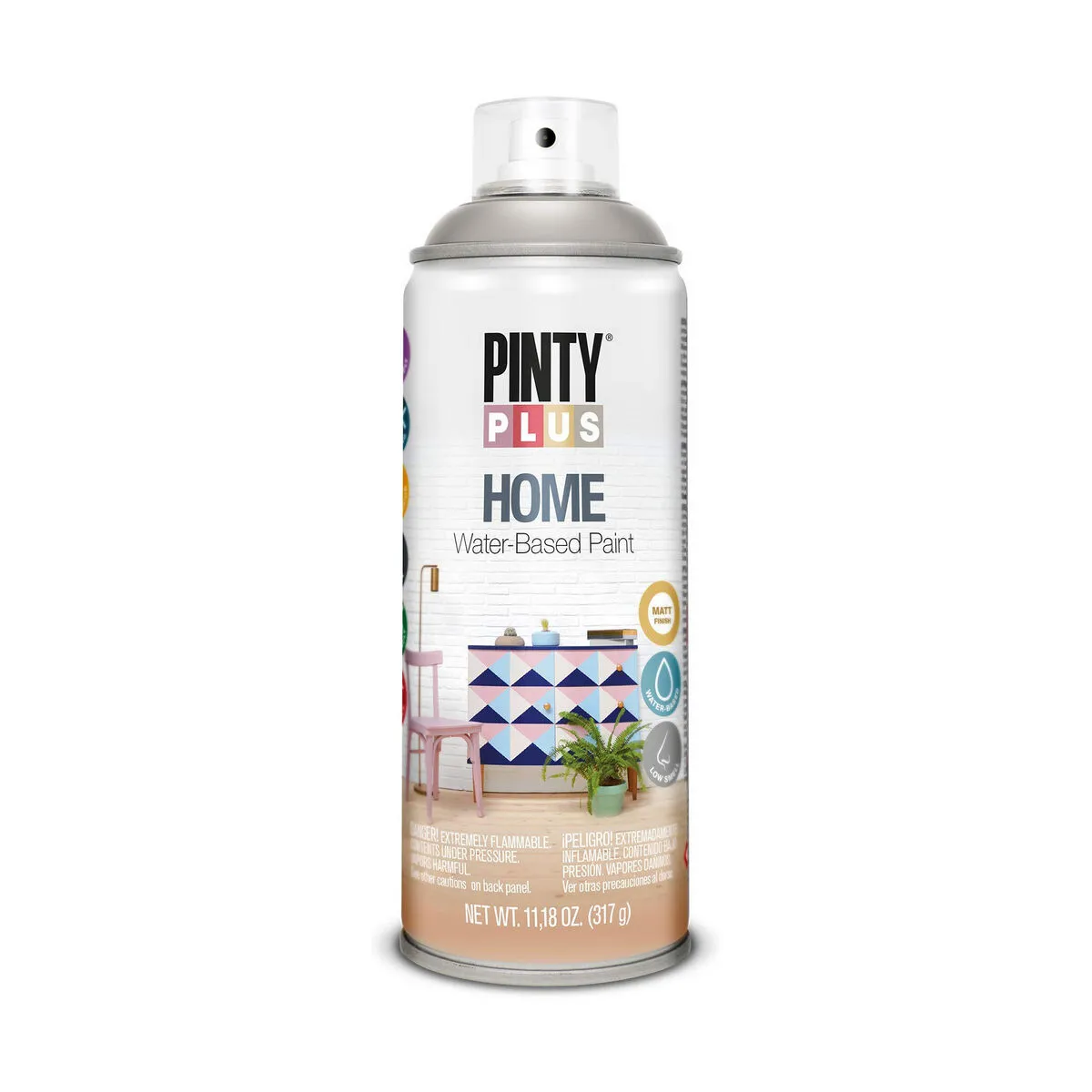 Vernice spray Pintyplus Home HM115 400 ml Taupé