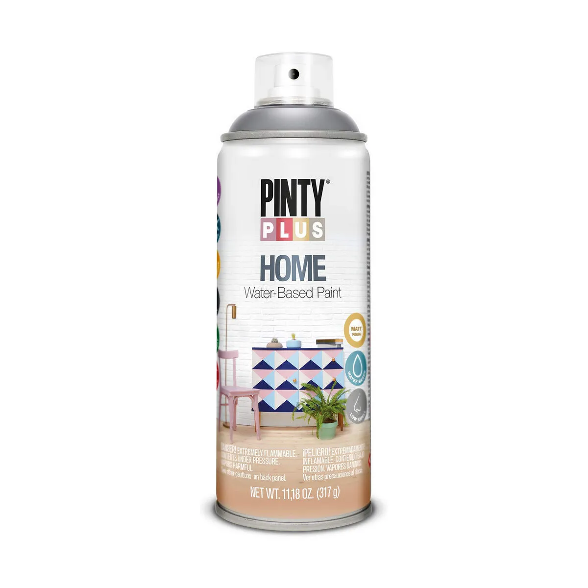 Vernice spray Pintyplus Home HM418 400 ml Thundercloud Grey