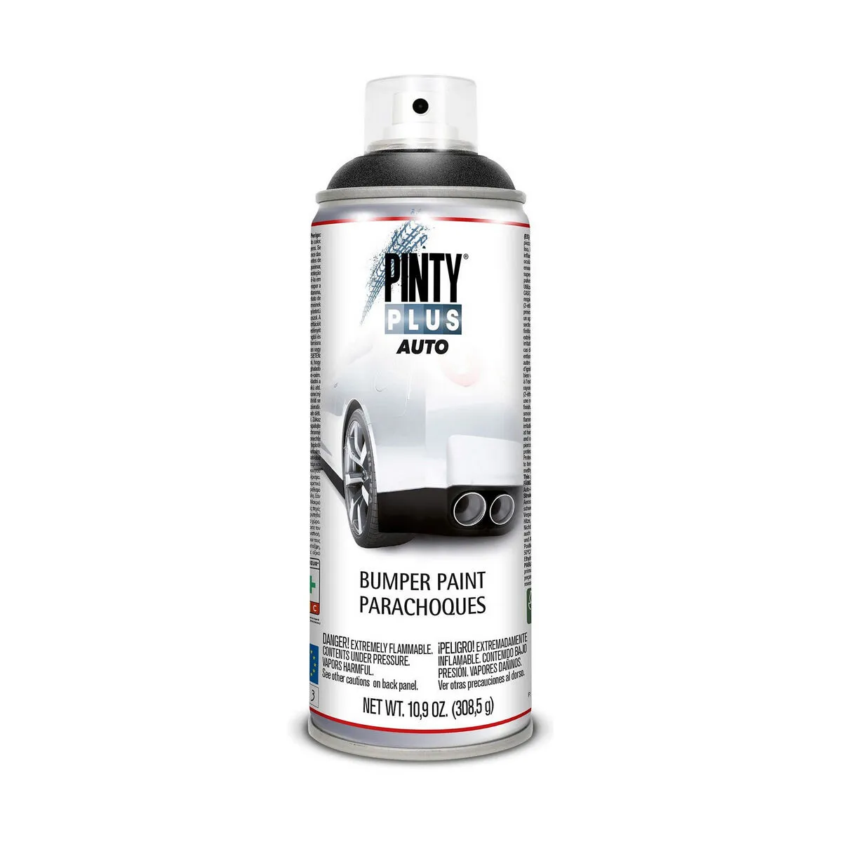 Vernice spray Pintyplus Auto BT104 308,5 ml 400 ml Paraurti Nero