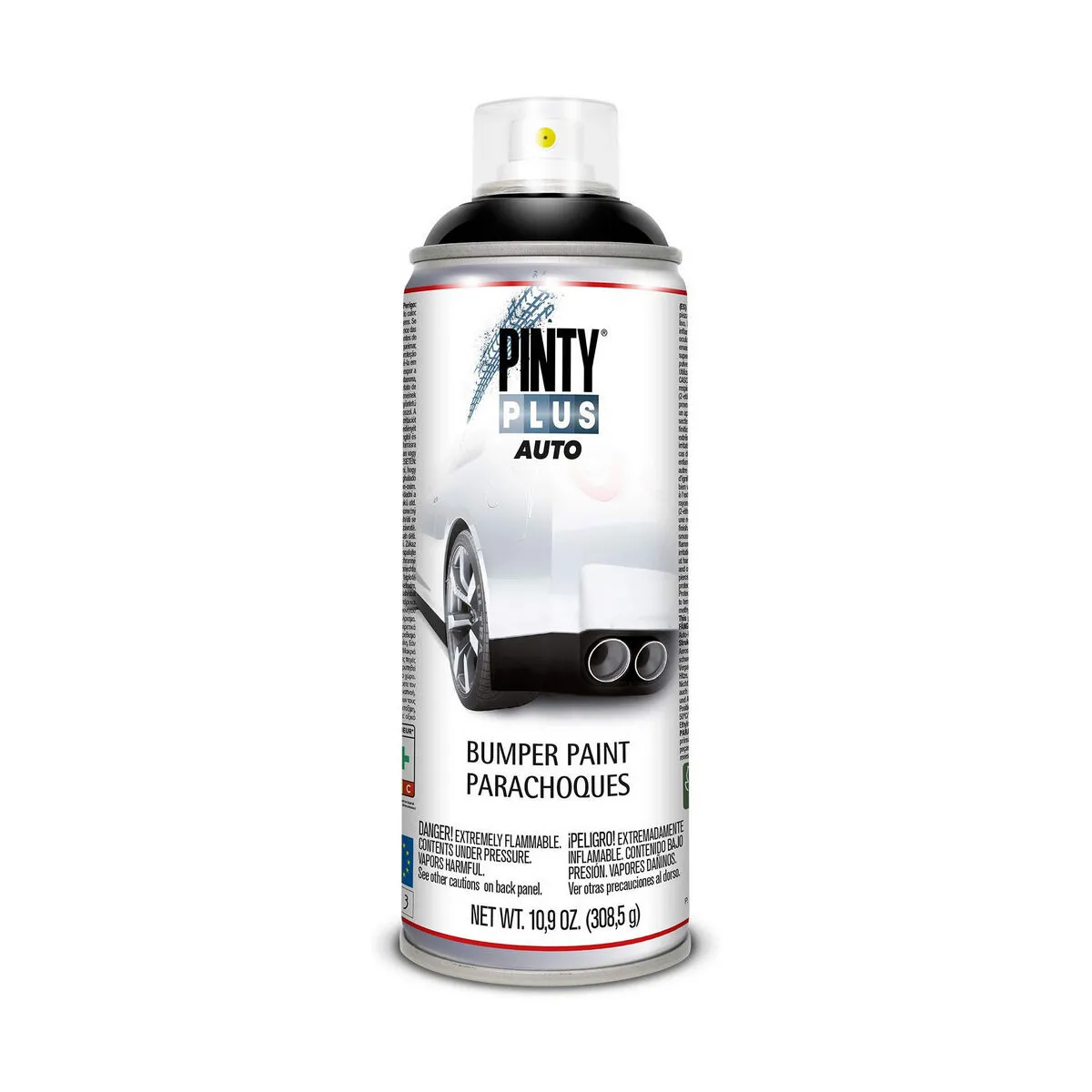 Vernice spray Pintyplus Auto BL104 308,5 ml 400 ml Paraurti Nero