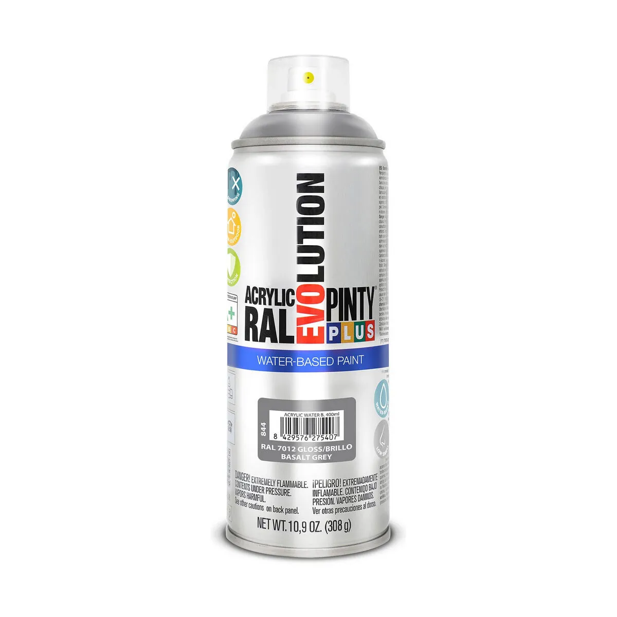 Vernice spray Pintyplus Evolution RAL  7012 400 ml Base d'acqua Basalt Grey