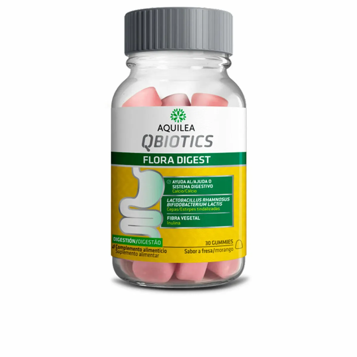 Integratore digestivo Aquilea Qbiotics Caramelle gommose Fragola 30 Unità