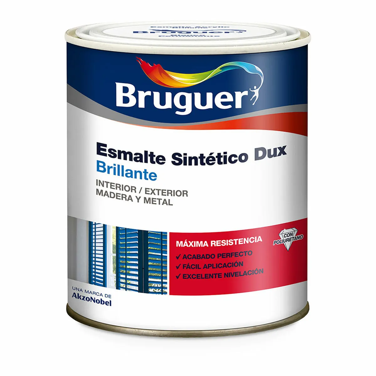 Smalto sintetico Bruguer Dux Nero 750 ml