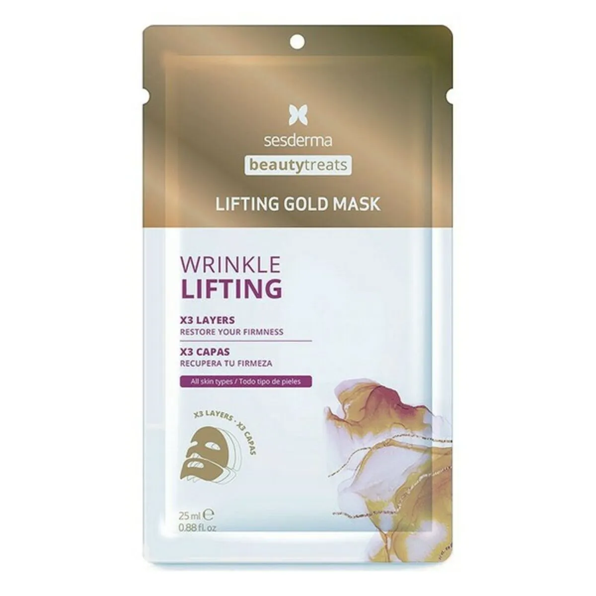 Maschera Viso Beauty Treats Lifting Gold Sesderma (25 ml)