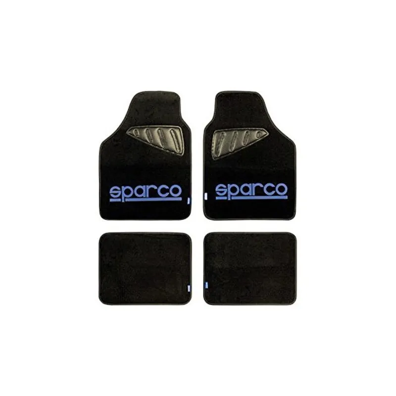 Set di Tappetini per Auto Sparco SPC1901 Universale Nero/Blu (4 pcs)