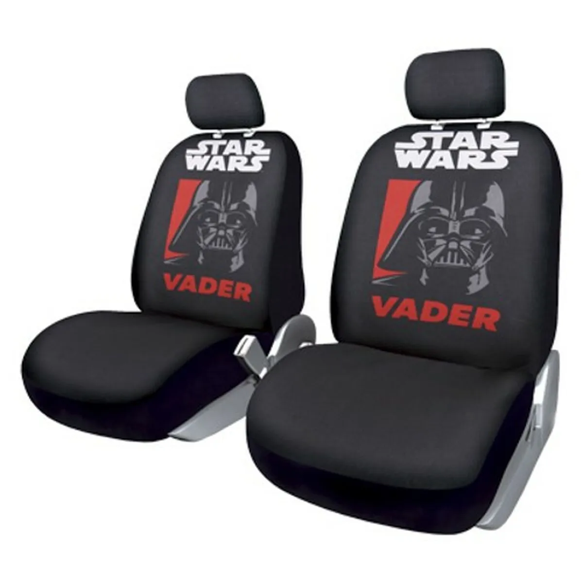 Set di Coprisedili Star Wars Darth Vader Universale Anteriore Nero 2 Unità