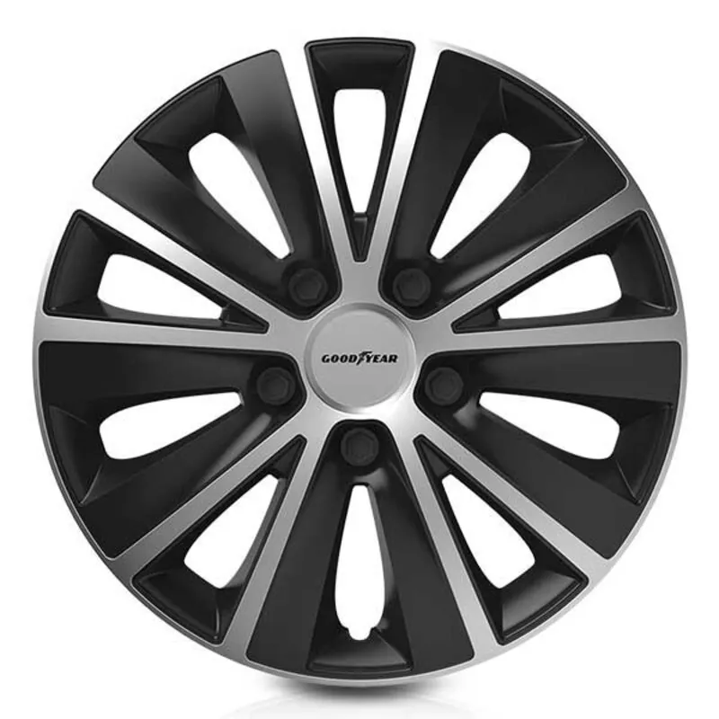 Copri Cerchioni Goodyear Monaco Argentato Nero 16"