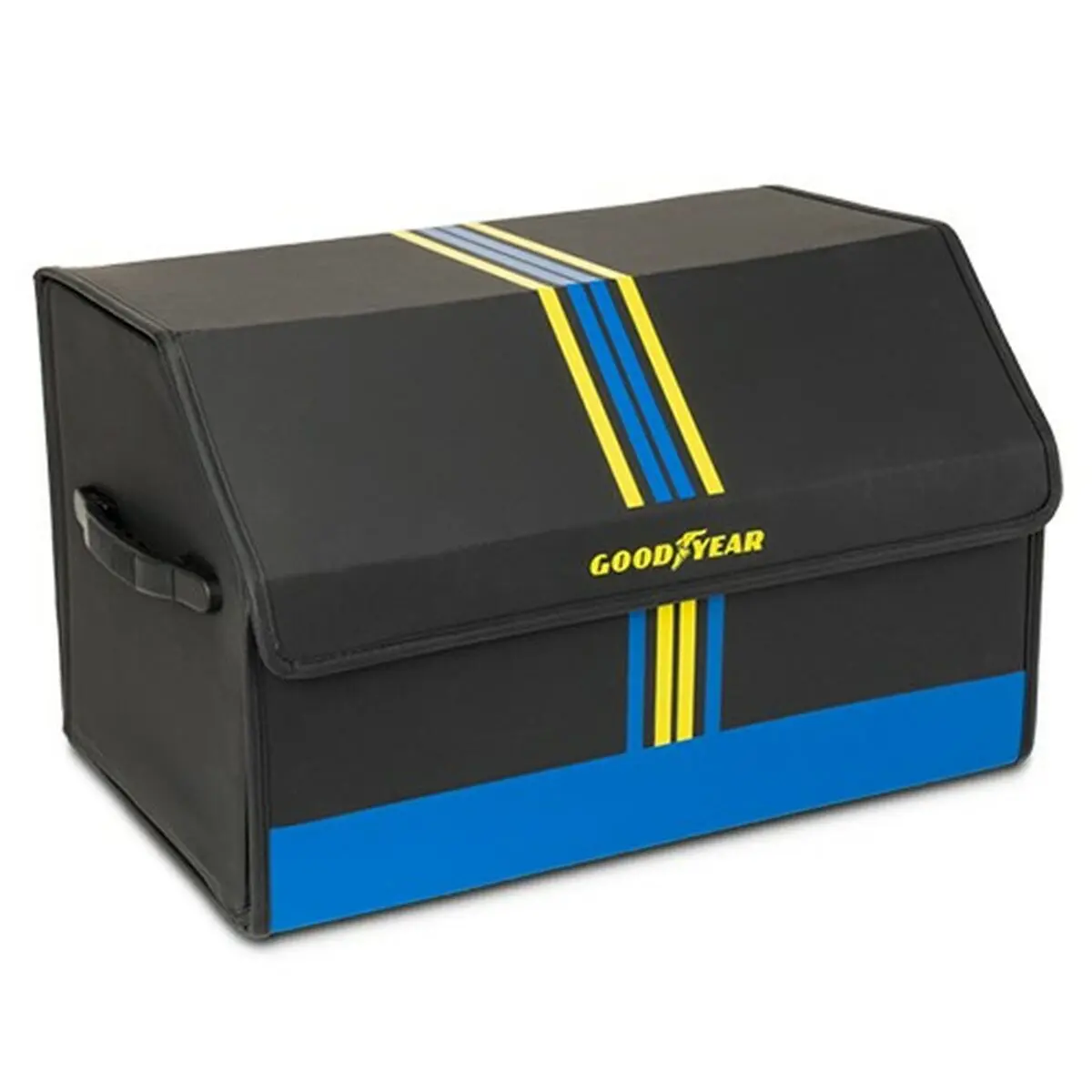 Contenitore di Organizzazione per il Bagagliaio dell'Auto Goodyear GOD1009 Nero PVC 50 x 30 x 30 cm