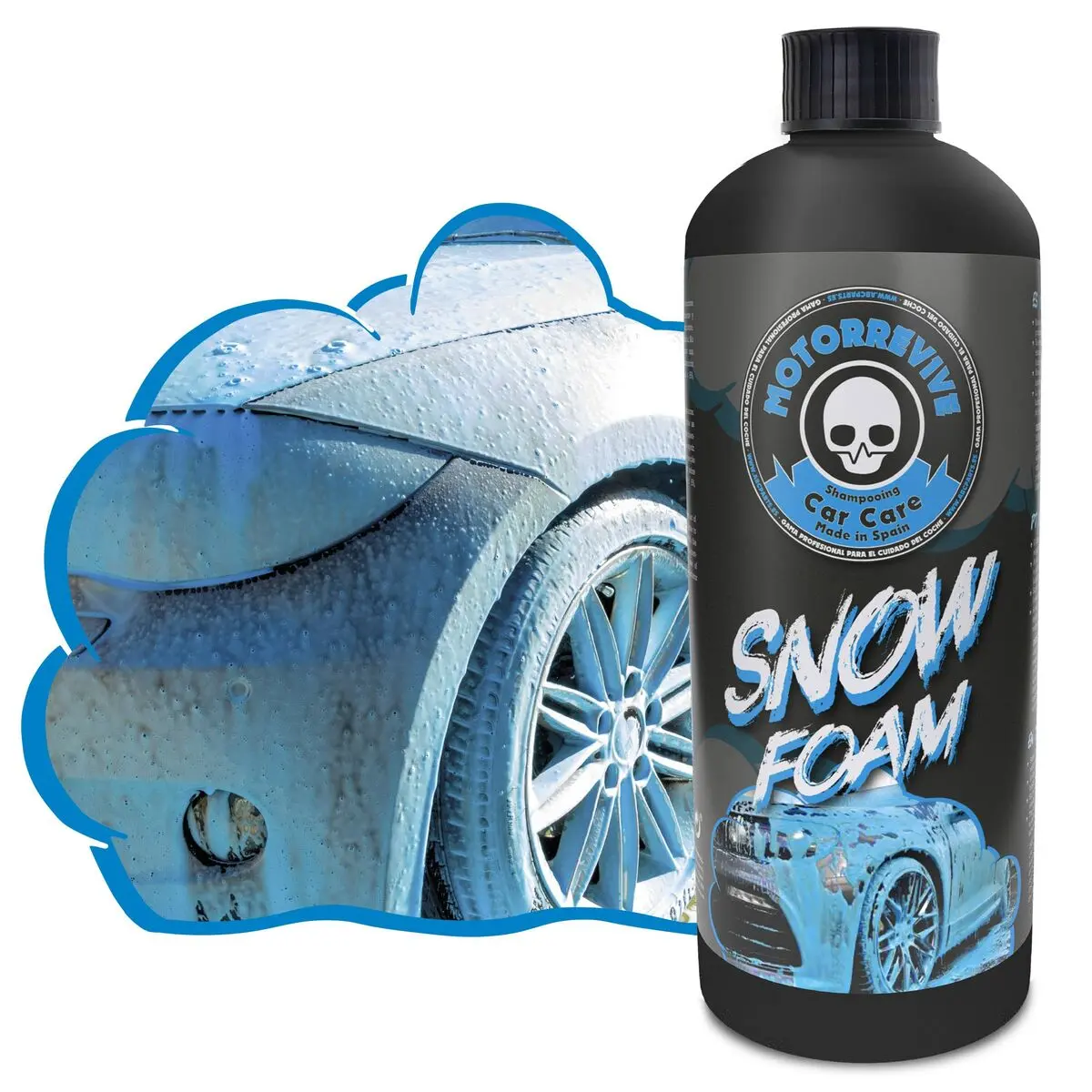 Shampoo per auto Motorrevive Snow Foam Azzurro Concentrato 500 ml