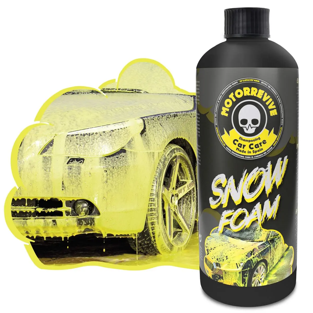 Shampoo per auto Motorrevive Snow Foam Giallo Concentrato 500 ml