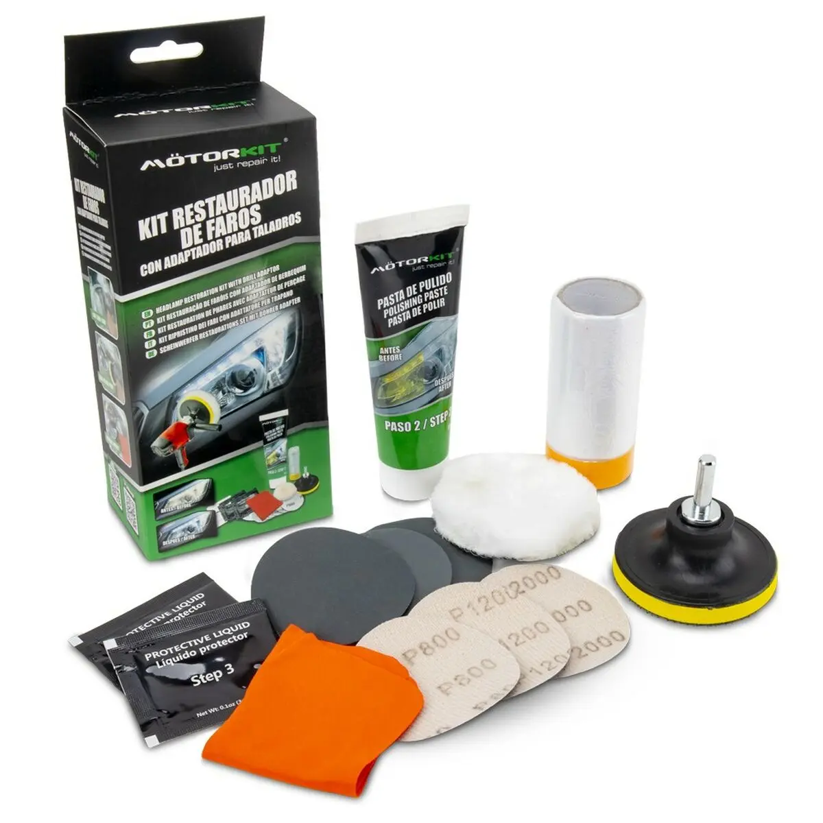 Restauratore di Fari Motorkit MOT1005 Trapano