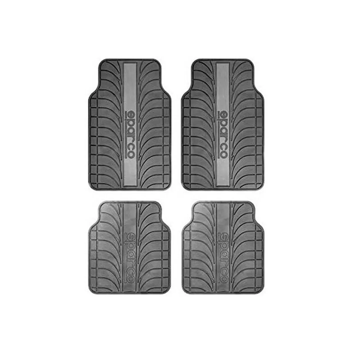 Set di Tappetini per Auto Sparco SPC1913GR Universale Nero/Grigio (4 pcs)