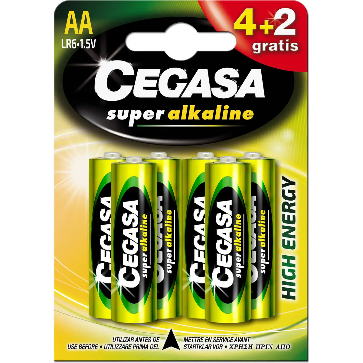 Batterie Cegasa LR06 1,5 V (4 Unità)