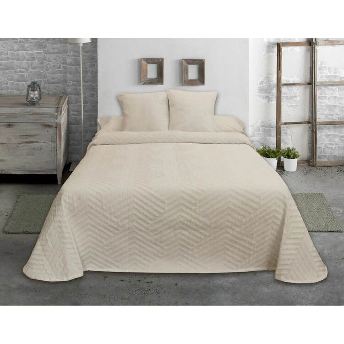 Trapunta Hosteline ESPIGA Beige Singolo (1 Pezzi)