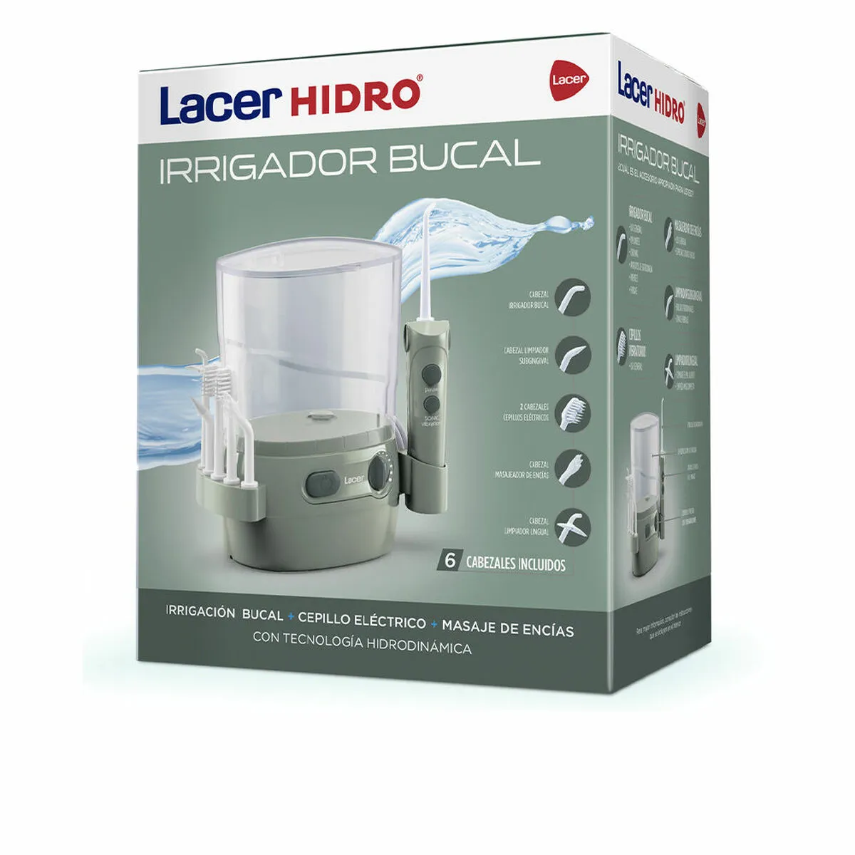 Idropulsore Dentale Lacer Hidro Verde Set di Igiene Dentale